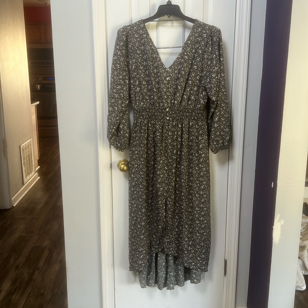Asymmetrical Maxi Boho 2X Dress